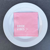 hen-night-pink-bride-vibes-paper-party-napkins-x-20|BRIDE-CNAPKIN|Luck and Luck| 1